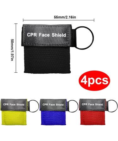 4-Piece Ventilation Kit: First Aid Mask Anti-Choking Device & Key Rings for Emergencies | Essential for First Responders - Buy Online on GoSupps.com