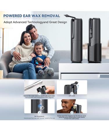 Ear Wax Removal Kit Ear Cleaner Electric Ear Wax Remover with Soft Quad-Stream Tips Ear Cleaning Irrigation Ear Syringe Tools with 4 Pressure Settings 4 Modes 10 Tips & Basin for Home Use - Buy Online on GoSupps.com
