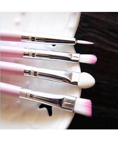GAweb 7Pcs Pro Pink Makeup Brushes Set for Face, Lip, Eye Shadow, Eyeliner - Beauty Cosmetic Tool Kit - Buy Online on GoSupps.com
