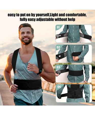 MOVSEA Posture Corrector for Men and Women - Relief and Improve Posture for Neck, Hunchback, and Shoulders - Ideal for Office, School, Driving - Size M - Buy Online on GoSupps.com