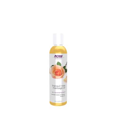 Now Foods Solutions Tranquil Rose Massage Oil 8 fl oz (237 ml) - Buy Online on GoSupps.com