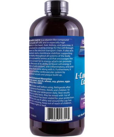 Buy L-Carnitine Nutritional Supplement 16 oz - Premium Quality for Weight Loss & Energy Boost - International Shipping Available - Buy Online on GoSupps.com
