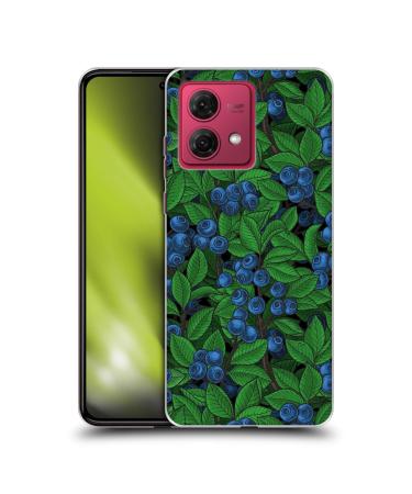 Head Case Designs Officially Licensed Katerina Kirilova Blueberries Fruits & Foliage Patterns Soft Gel Case Compatible With Motorola Moto G84 5G Motorola Moto G84 5G Blueberries
