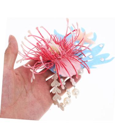 Gogogmee Flower Hairpin Flower Hairclip Sea Star Hair Pins Plumeria Flower Hair Clips Mermaid Hair Clips for Beach Hair Clip Hair Accessories for Cute Hair Accessories Fabric - Buy Online on GoSupps.com