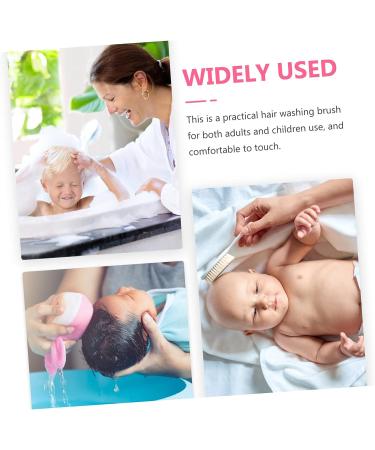 2pcs Silicone Baby Scalp Massager & Exfoliating Brush Set - Bathing & Shower Accessory for Newborns & Men - Buy Online on GoSupps.com