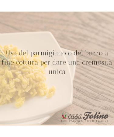  CasaFolino Sibari Carnaroli Rice Orange Rice 200g in a reusable glass jar Genuine product ready in minutes - 100% Made in Italy - Buy Online on GoSupps.com