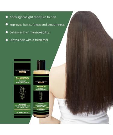  HNYXEQJL Rosemary Hydrolyzed Keratin Shampoo - Hair Growth Shampoo - Products to Thicken Thinning Hair - Volumizing and Strengthening Shampoo - For Men and Women - 3 - Buy Online on GoSupps.com