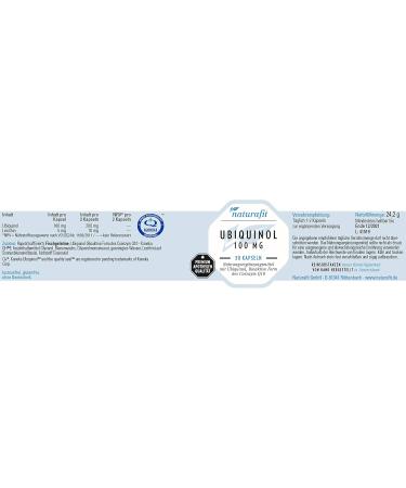Naturafit Ubiquinol 100 mg Capsules - 30 Count | Premium Antioxidant for Heart Health & Energy Boost | International Shipping Available - Buy Online on GoSupps.com