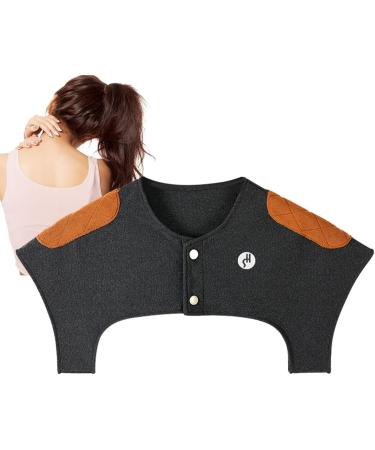 Kerali Women's Shoulder Warm Wrap - Thick Comfortable Collarless Neck Wrap for Breastfeeding in Air-Conditioned Rooms - Dark Gray - Buy Online on GoSupps.com