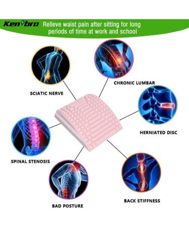 Refresh Neck & Back Extensor Pillow | Lumbar Spine Support & Stretcher (Pink) - International Shipping Available - Buy Online on GoSupps.com