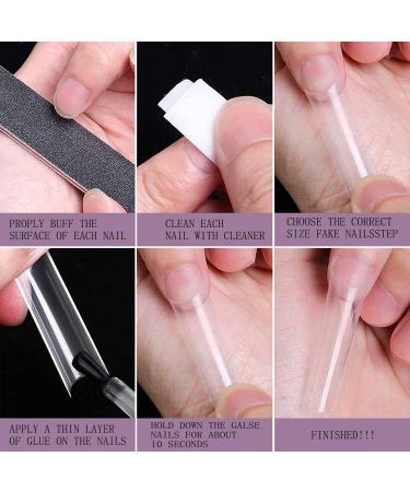 SWETIDY 200PCS XXL Clear Square Nail Tips for Acrylic Nails - Professional Set for Nail Salon and DIY Nail Art - Buy Online on GoSupps.com