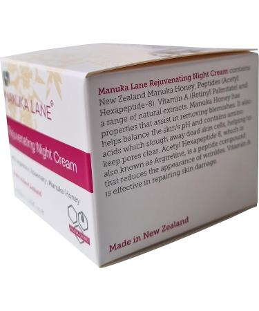 Manuka Lane Night Cream with Retinol, Manuka Honey & Peptides for Youthful, Healthy Skin - Real Glowing Results - Buy Online on GoSupps.com