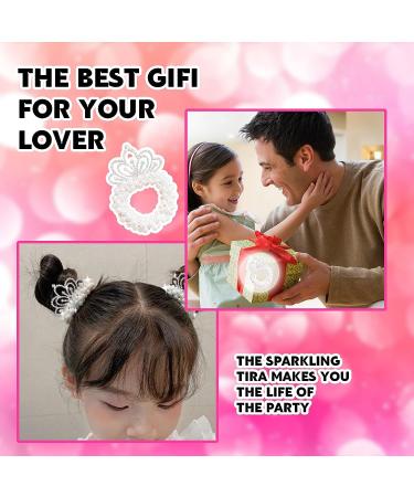 Pearl Crown Hair Tie for Girls - Princess Hairband for Parties | Girls' Fashion Accessory - Buy Online on GoSupps.com