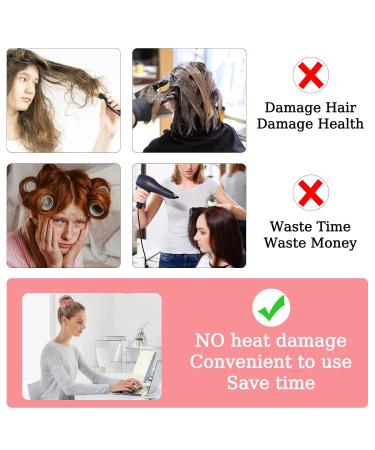Heatless Curling Band for Long Hair - Overnight Heatless Curls | Perfect Gift for Girls - Pink Curlers - Buy Online on GoSupps.com