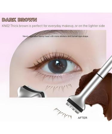 2 Both Ends Lower Lash Stamp - 2-in-1 Lower Eyelash Stamp Set Eye r Stamps with Ink Reusable Bottom Eyelash Stamp Lower Lashes Extensions Natural Look for Make up Beginner - Buy Online on GoSupps.com