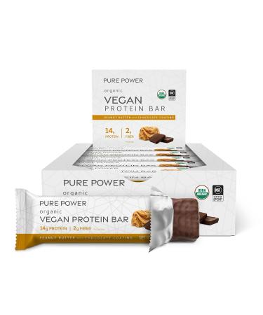 Dr. Mercola Organic Pure Power Protein Bar Peanut Butter & Chocolate 12 Bars 1.83 oz (52 g) Each