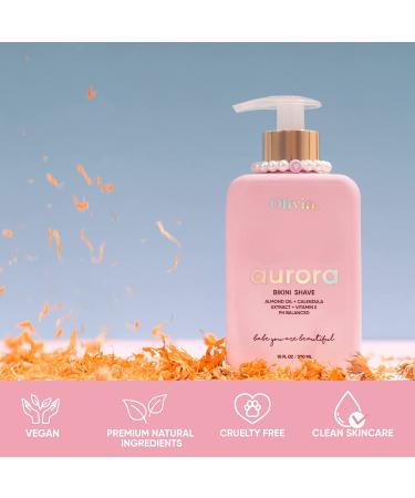 Olivia Aurora Intimate Bikini Shaving Cream - 10 Fl Oz | Sensitive Skin Formula for Women | Prevents Ingrown Hair and Blackheads - Buy Online on GoSupps.com