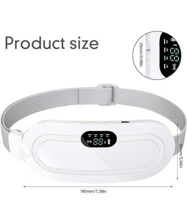 Period Heat Belt with Massage - Vibration Heating Pad for Menstrual Relief | 3 Heating Modes (White) - Shop Now! - Buy Online on GoSupps.com