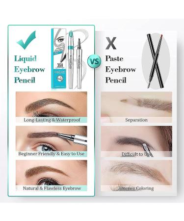 Gray Eyebrow Microblading Pen - Waterproof 4 Point Brow Makeup for Natural, Long-Lasting Results - Buy Online on GoSupps.com