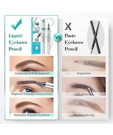 Buy Long-Lasting Waterproof Eyebrow Microblading Pen - Reddish Brown 03 | Eye Makeup & Natural Hair Effect - Buy Online on GoSupps.com