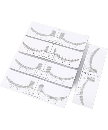 Eyebrow Ruler Stencils Eyebrow Mapping Sticker Microblading Measuring Shaper Tool 100 Pack for Brow Extensions for All Face Shapes - Buy Online on GoSupps.com