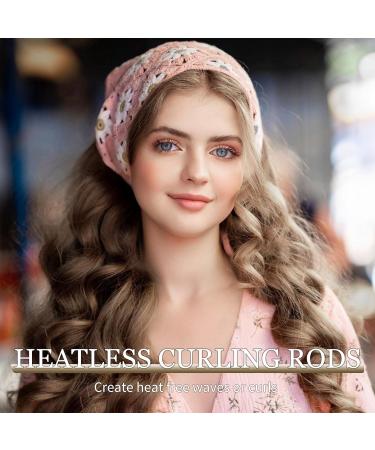 Shop Miioto Heatless Curlers Overnight 3 Soft Curling Bands for Effortless Curls | No Heat Required for All Hair Types (Brown) - Buy Online on GoSupps.com