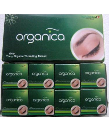 Organica eyebrow thread made from organic cotton from India 32 spools of 300 m each