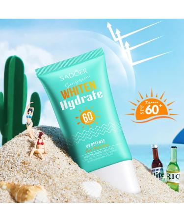 Face Sun Cream SPF 60 SPF Face Moisturiser Face Sunscreen SPF 60 + After Sun Repair Cream Sun Cream With Niacinamide and Glycerol Sunscreen for Sunscreen Black and Prevent Sunburn for Face & Body - Buy Online on GoSupps.com