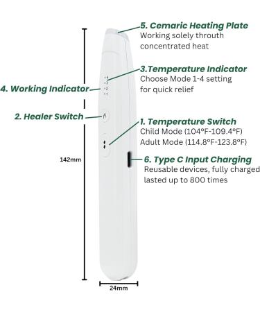 Bite Away Heat Pen for Insect Sting Relief | Chemical-Free Rechargeable Treatment for Bug & Mosquito Bites | Fast Itch Relief - Buy Online on GoSupps.com