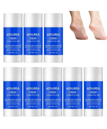 XUSHAOLUN Foot stick with 60% urea stick and treatment for cracked heels callus remover for feet foot balm cream dead skin remover (8PCS)