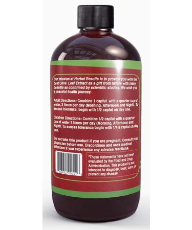 Super Strength Olive Leaf Extract Liquid - 8oz Herbal Supplement for Immune Support & Health Remedies - Buy Online on GoSupps.com
