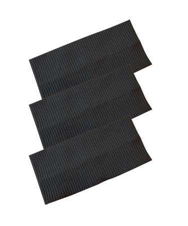 8cm Wide Black Headband for Women White Gray Stretchy Jersey Hair Band for Yoga Makeup Running (black+black+black) - Buy Online on GoSupps.com
