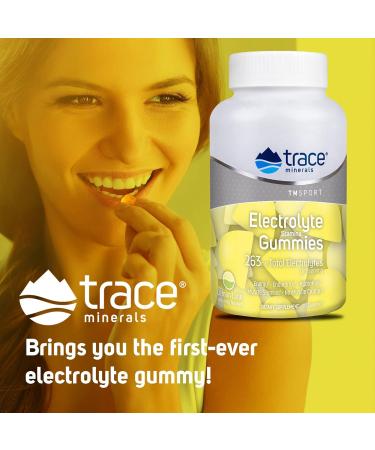 Trace Minerals Electrolyte Stamina Gummies - Vegan Lemon Lime Energy & Endurance Booster (90 Count - Buy Online on GoSupps.com