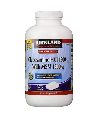 Kirkland Signature Glucosamine with MSM, 375 Tablets
