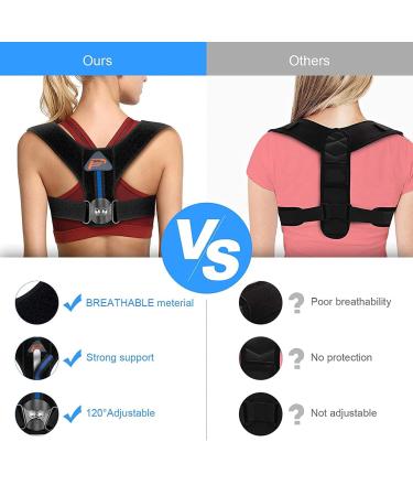 CMC-PROGEAR Posture Corrector | Adjustable Upper Back Brace for Men and Women | Posture Support Shoulder Straps | Back Straightener for Hunchback Correction - Buy Online on GoSupps.com