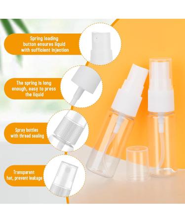 Buy 6 Small 20ml Transparent Spray Bottles - Perfect for Travel Liquid Cosmetics & Cleaning | Durable Plastic Fine Mist Spray Containers - Buy Online on GoSupps.com