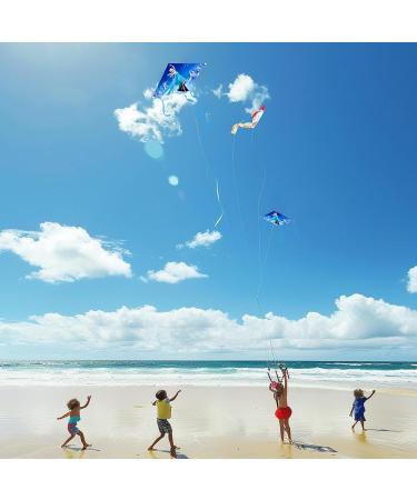 Coqoyo Dragon Kite for Kids | Cute Cartoon Anime Kite | Beginner Friendly | Perfect for Beach & Outdoor Fun | Includes Handle & Lines - Buy Online on GoSupps.com