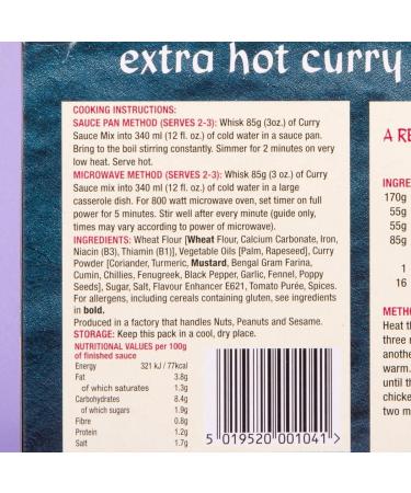 Mayflower Chinese Curry Sauce Extra Hot 255g - Pack of 2 - Buy Online on GoSupps.com