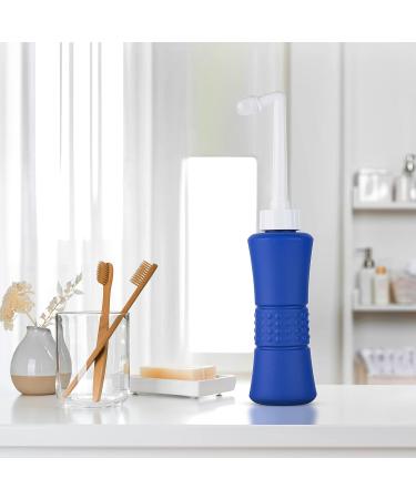 Laphang Portable Bidet 500ml Blue Peri Bottle with Waterproof Pouch and Cap - Leak Proof Perineal Bottle for Postpartum Healing - Maternity Kit Essential - Buy Online on GoSupps.com