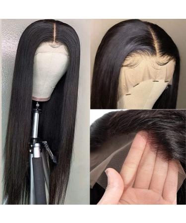 Teotuli 20 Inch Straight T Part Lace Front Wig | Pre Plucked HD Human Hair Wig for Black Women - Buy Online on GoSupps.com