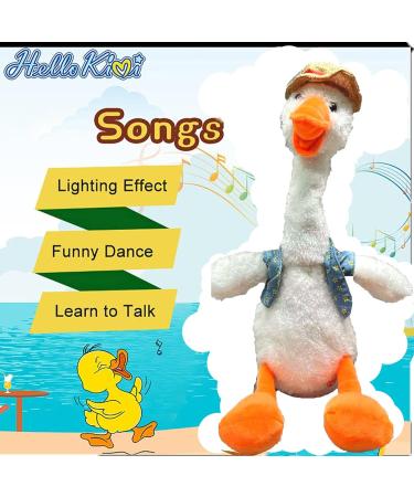 Dancing Duck Toy - Interactive Talking Singing Plush, USB Rechargeable - White Snowy Quacker for Endless Christmas Fun! - Buy Online on GoSupps.com