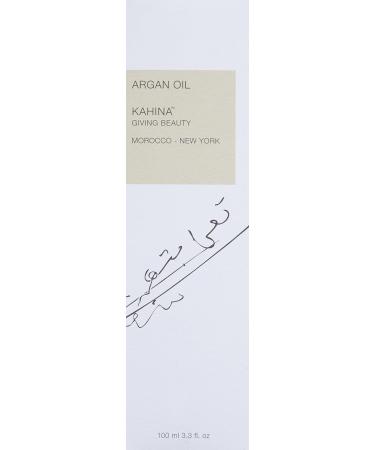 Kahina Argan Oil 3.3 fl oz - Pure Moisturizer with Vitamin E & Antioxidants for Face - Improves Elasticity & Calms Skin - Lightweight Non-Greasy Formula - Buy Online on GoSupps.com