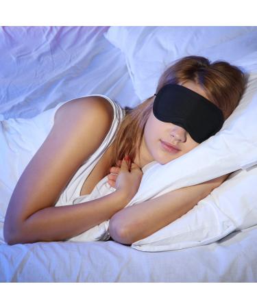 10pcs Lightweight Eye Mask Sleep Masks for Kids, Women, Men - Soft Blindfold Eyeshade with Nose Pad & Elastic Straps - Ideal for Travel, Shift Work, Naps - Black - Buy Online on GoSupps.com