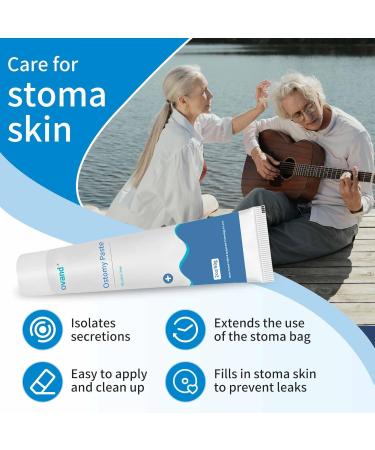 Stoma Skin Barrier Ostomy Paste - Protective Adhesive Skin Protectant - 2 oz Ostomy Supplies for Optimal Skin Care - Buy Online on GoSupps.com