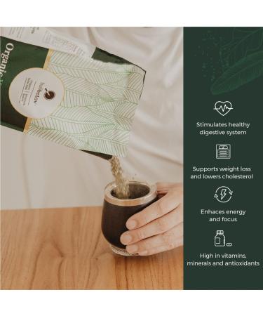 Organic Unsmoked Yerba Mate Tea - 2.2 lb (1 kg) Loose Leaf - Balibetov - Buy Online on GoSupps.com