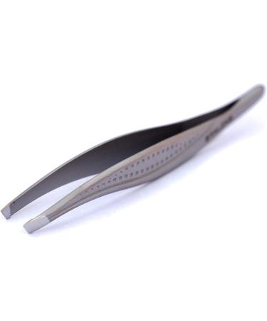 Staleks P-12 Eyebrow Tweezers with PVC Case | Precision Plucking Tool | 9.5 cm Length | International Shipping Available - Buy Online on GoSupps.com