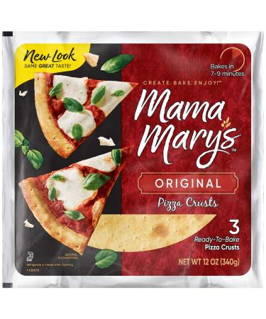 Mama Mary's Traditional Pizza Crust, 12 Ounce (Pack of 6)