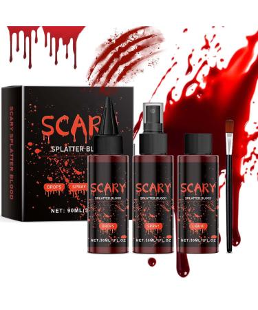 EONFAVE EONFAVE Set of 3 pots of paint for blood face and body 90 ml