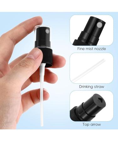 Ipetboom 20pcs Black Spray Top for Essential Oil Bottles Fine Mist Sprayer Cap Recycle and Reuse Replacement Pump Top Replacement Spray Bottle Nozzle Perfume Essential Oil Bottle - Buy Online on GoSupps.com