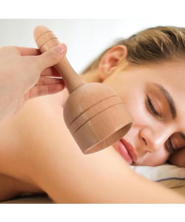 Minkissy Handheld Wooden Cup Massage Tool - Maderotherapy & Lymphatic Drainage Device | Body Shaping | 18x7.5cm - Buy Online on GoSupps.com